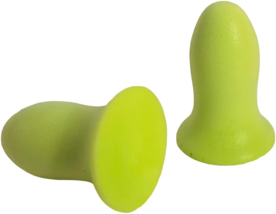 Fan Wu Small Soft Foam Earplugs 50 Pair,32dB Highest NRR for Noise Reduction,Safety Hearing Protection Ear Plugs Contoured for Comfort Slow Rebound,Tapón para el oído,Slim Waist (GREEN, Small,XS SIZE)