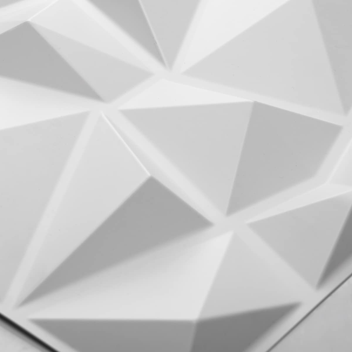 Art3d Decorative 3D Wall Panels in Diamond Design, 11.8"x11.8" Matt White (33 Pack)