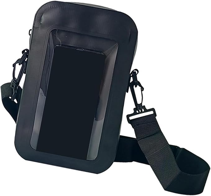 HUJIUTUO Waterproof Phone Pouches for Outdoor Activities Touch Screens Phones Dry Bag with Adjustable Strap for Most Smartphones