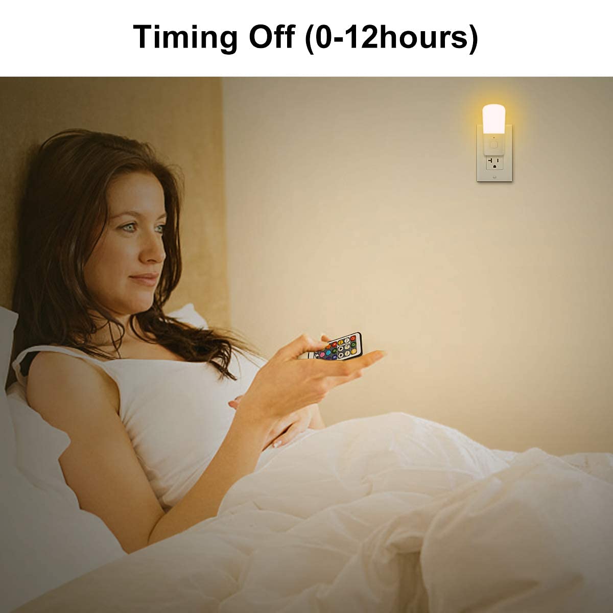 LOHAS Plug in LED Night Lights, Dimmable, 2 Pack RGB 9-Color Changing Night Lights, 2 Pack Aid No Blue Light Amber Night Lights with Dusk to Dawn Sensor for Kid Bedroom Nursery Hallway Kitchen, 4 Pack