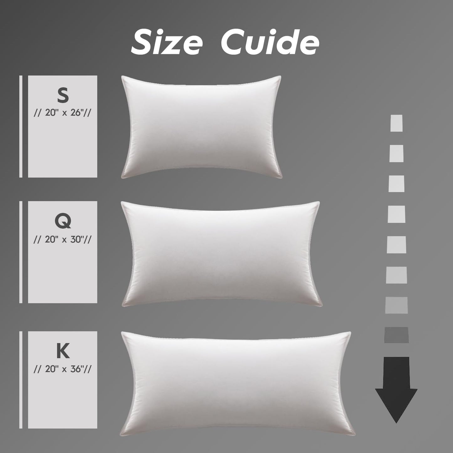 Globon Medium Firm Down Pillow Queen Size, Premium Down and Feather Filled Bed Pillow for Sleeping, 100% Cotton Shell 430 TC 600 Fill Power, Hotel Collection Down Feather Pillow 20" x 30" 1 Pack