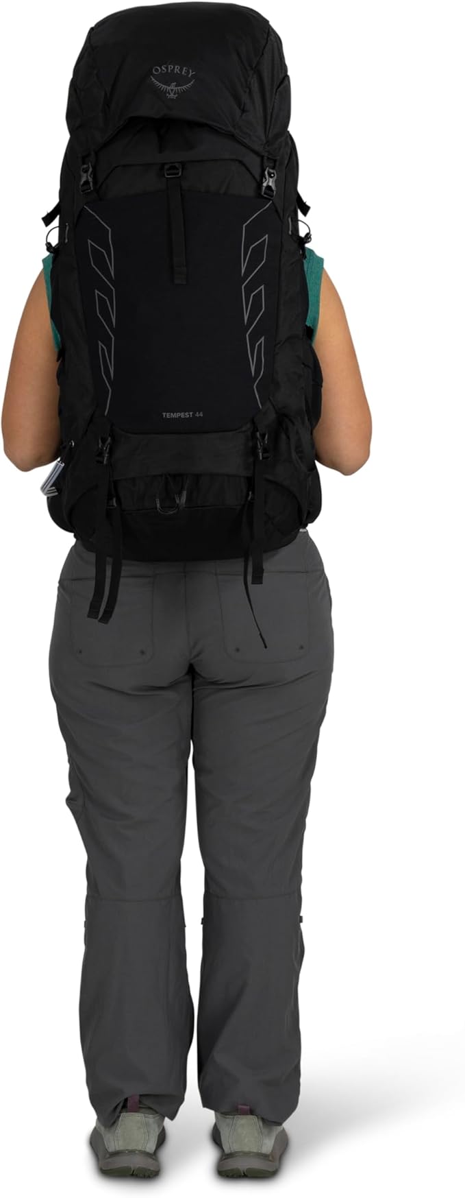 Osprey Tempest 44L Women's Lightweight Hiking Backpack - Daypack for Travel & Camping, Black/Coal Grey, M/L