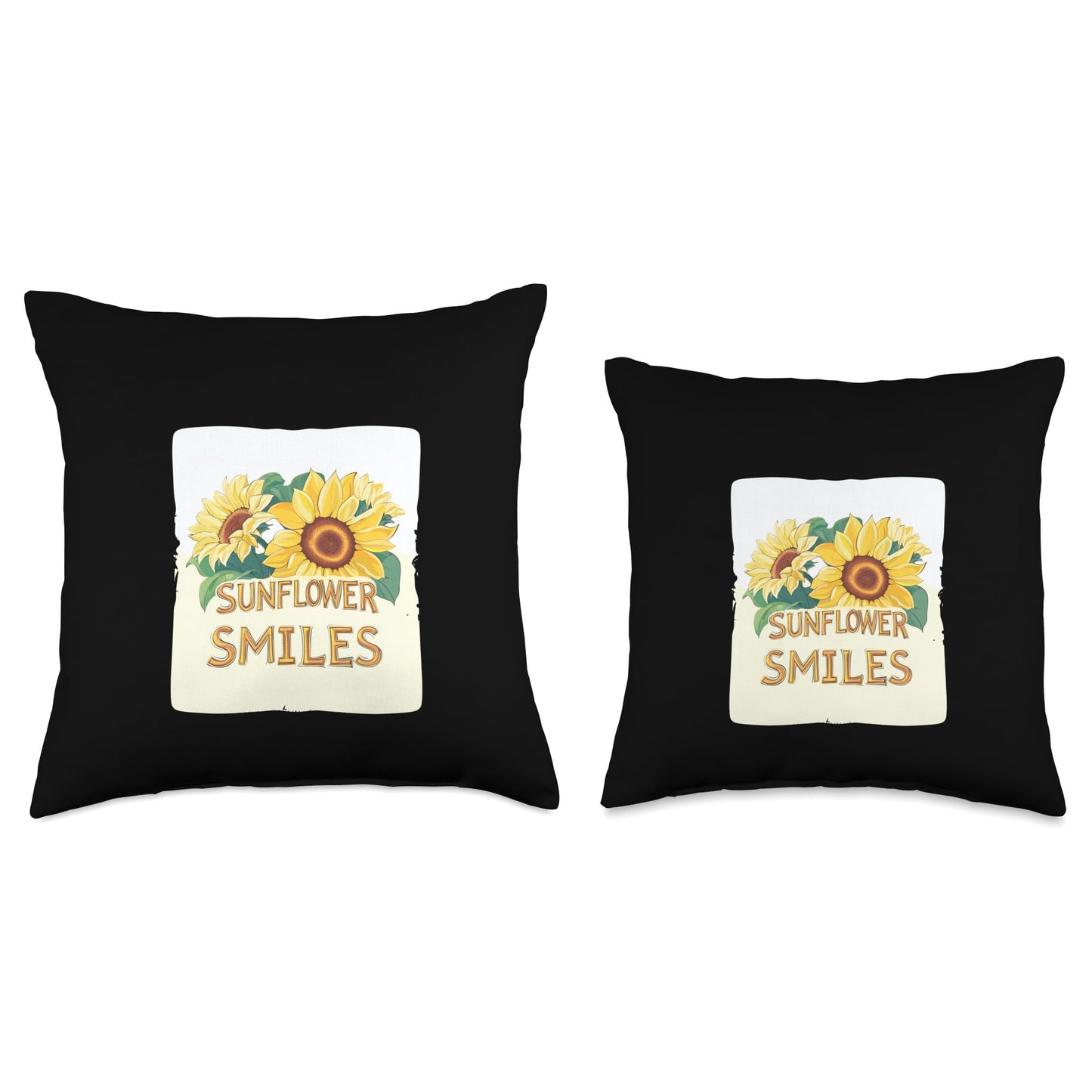 Pretty Sunflowers Smiles Costume Throw Pillow
