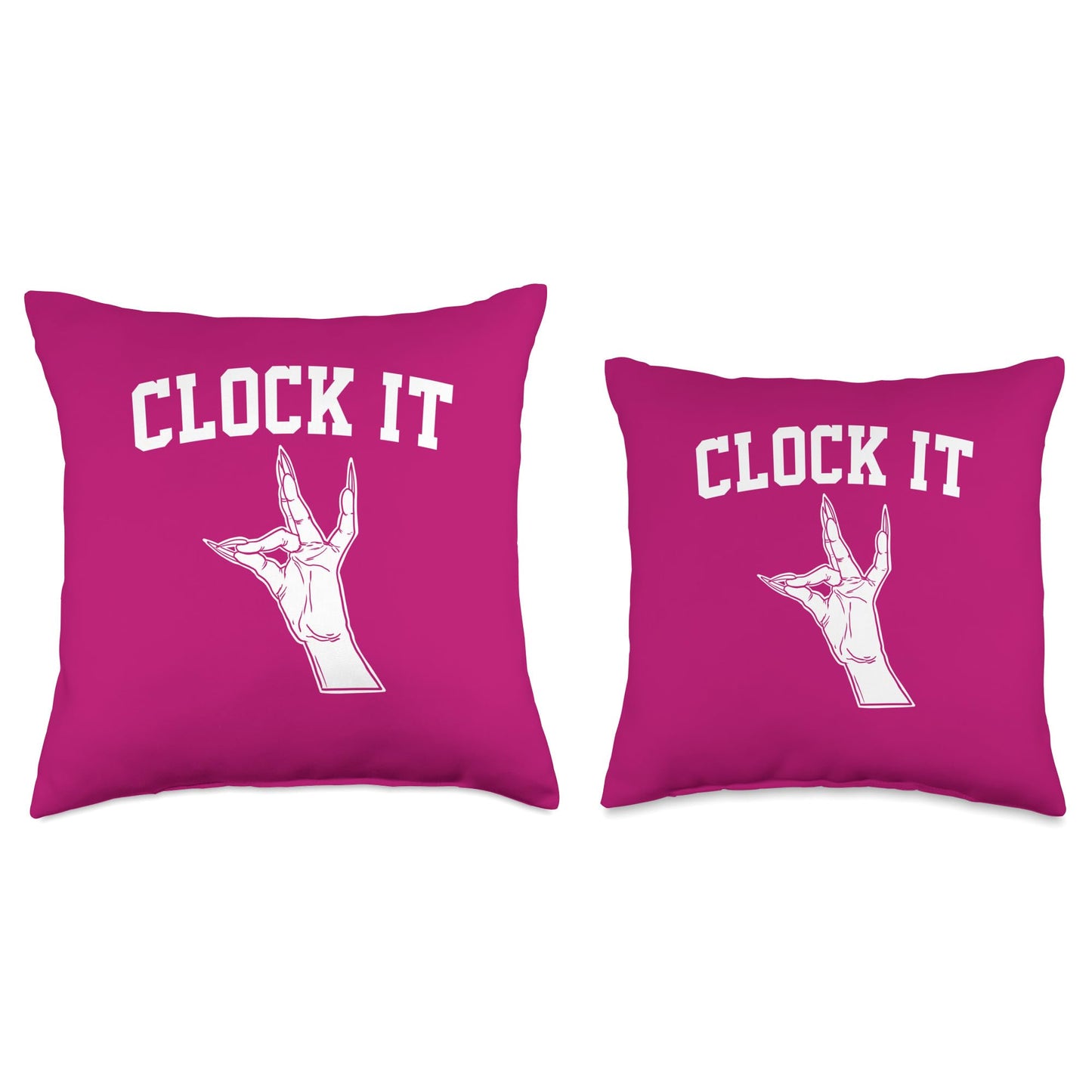 Clock It! Throw Pillow