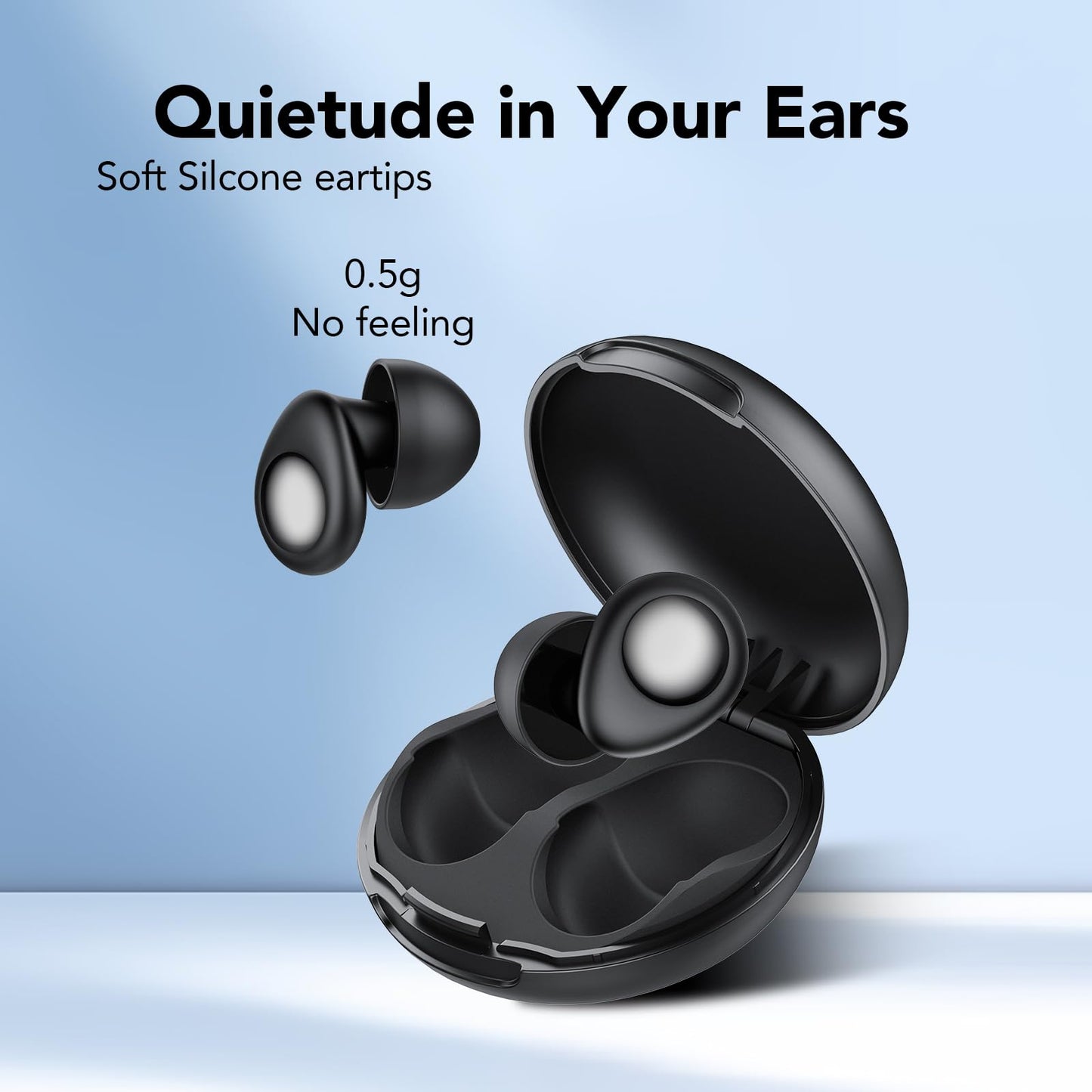 Ear Plugs for Sleeping,Noise Cancelling Silicone Earplugs for Noise Reduction & Concerts, 45 dB, Ear Plugs for Sleep,Soft Earplugs Reusable Concert Ear Plug,Hearing Protection with 8 Earpieces