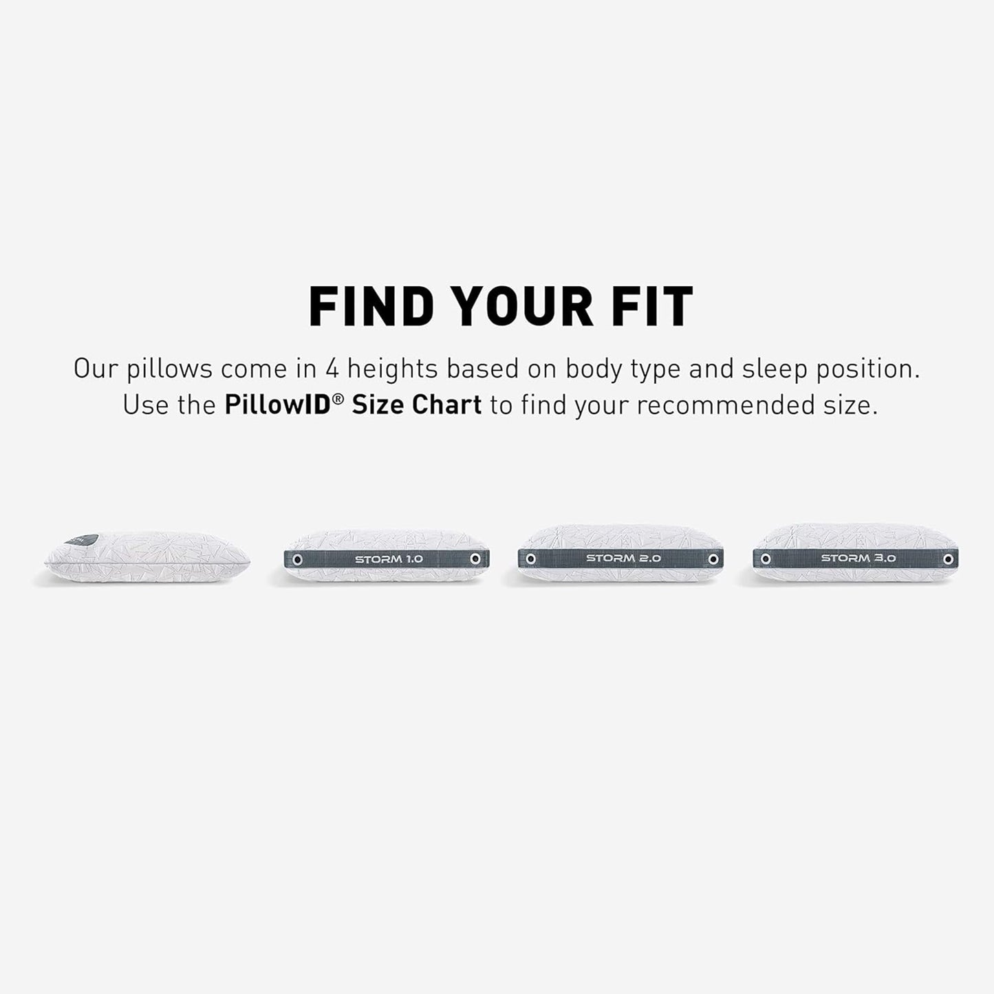 Bedgear Storm Performance Pillow – 2.0 - Cooling Bed Pillow for Hot Sleepers - Medium Firmness Pillow for All Sleep Positions, Washable & Removable Cover - 20" W x 26" L x 5.75" H