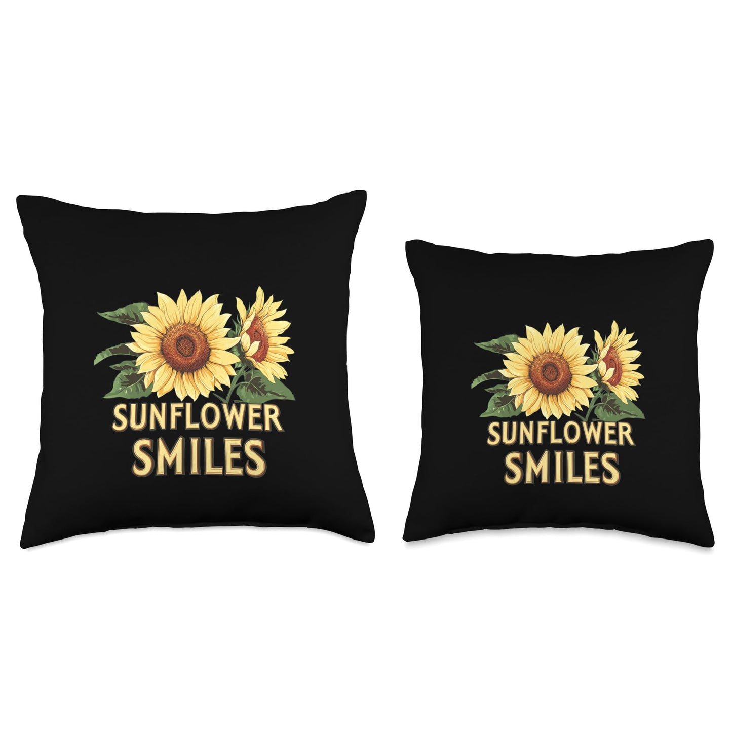 Nice Sunflower Costume for Smiles Statement Lovers Throw Pillow
