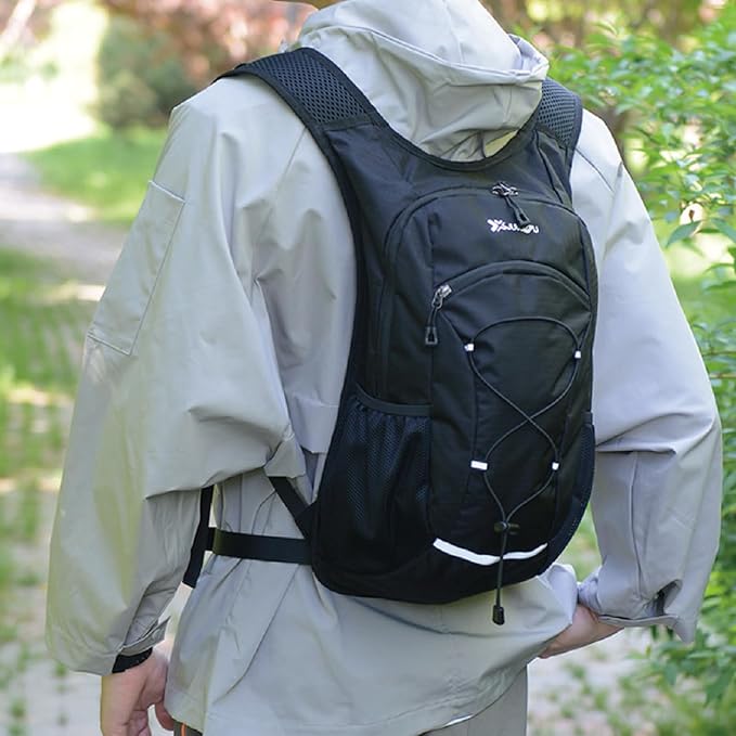 YAPJEB Hiking Hydration Vest Backpack 18L Lightweight with 2L Water Pack Bladder Daypack for Men Women Cycling, Running, Hiking and Biking (03 Grey Only Vest 18L)