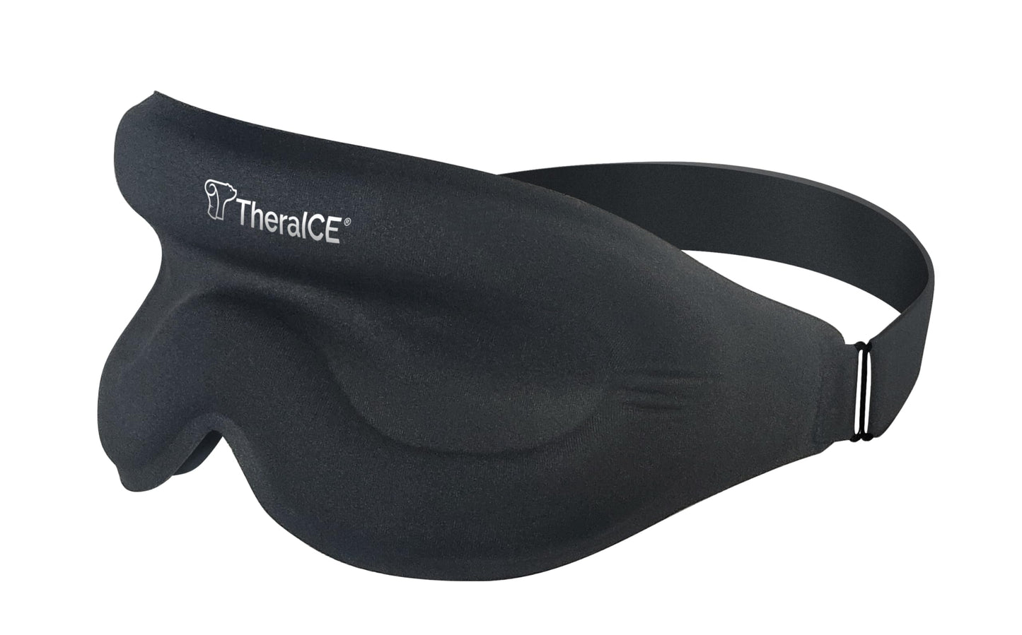 TheraICE Sleep Mask + Cooling Gel Relief - Weighted Sleep Eye Mask 100% Blackout 3D Cold Relaxing No Pressure Eye Cover Blindfold to Block Light for Comfortable Soothing Night Sleeping | Men & Women