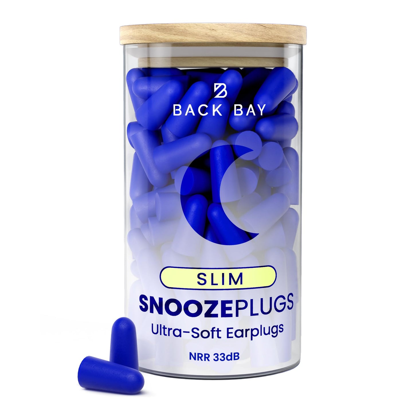 SnoozePlugs Slim - Small Earplugs for Small Ear Canals, Slim Ear Plugs for Sleeping, 60 Pairs Women's Earplugs for Sleep - 33db NRR Comfortable Soft Foam Plugs for Sleeping, Dispoable and Ultra-Soft