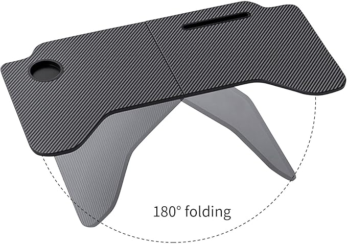 Car Accessories Interior, Carbon Fiber Material, Foldable Car Table, Multipurpose Travel Car Tray for Dining, in-Car Work, Travel and Outdoor, Fits Most Vehicles