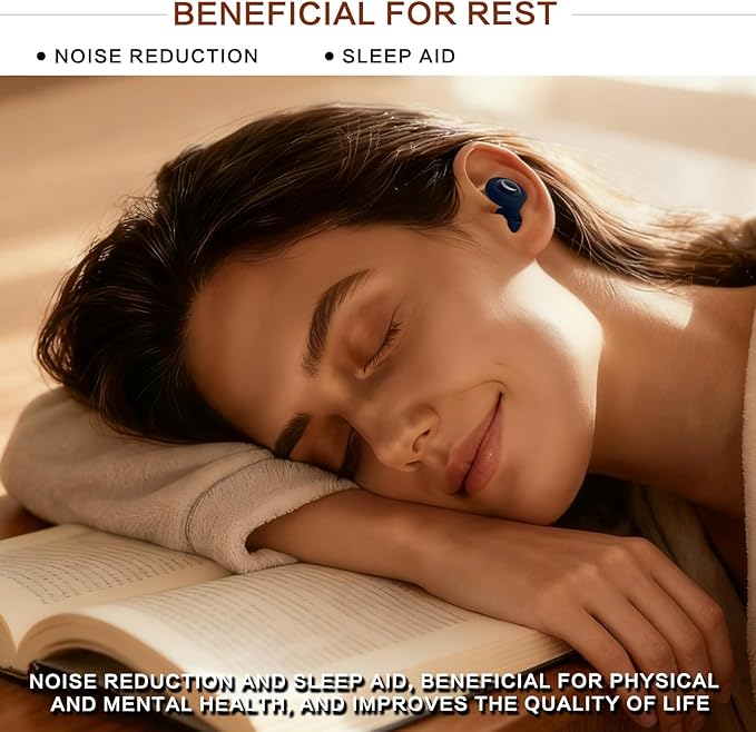 Sleeping Noise Cancelling Ear Plugs - Soft Silicone for Side Sleepers, 32dB Reusable Noise Reduction: Hearing Protection for Concerts & Travel