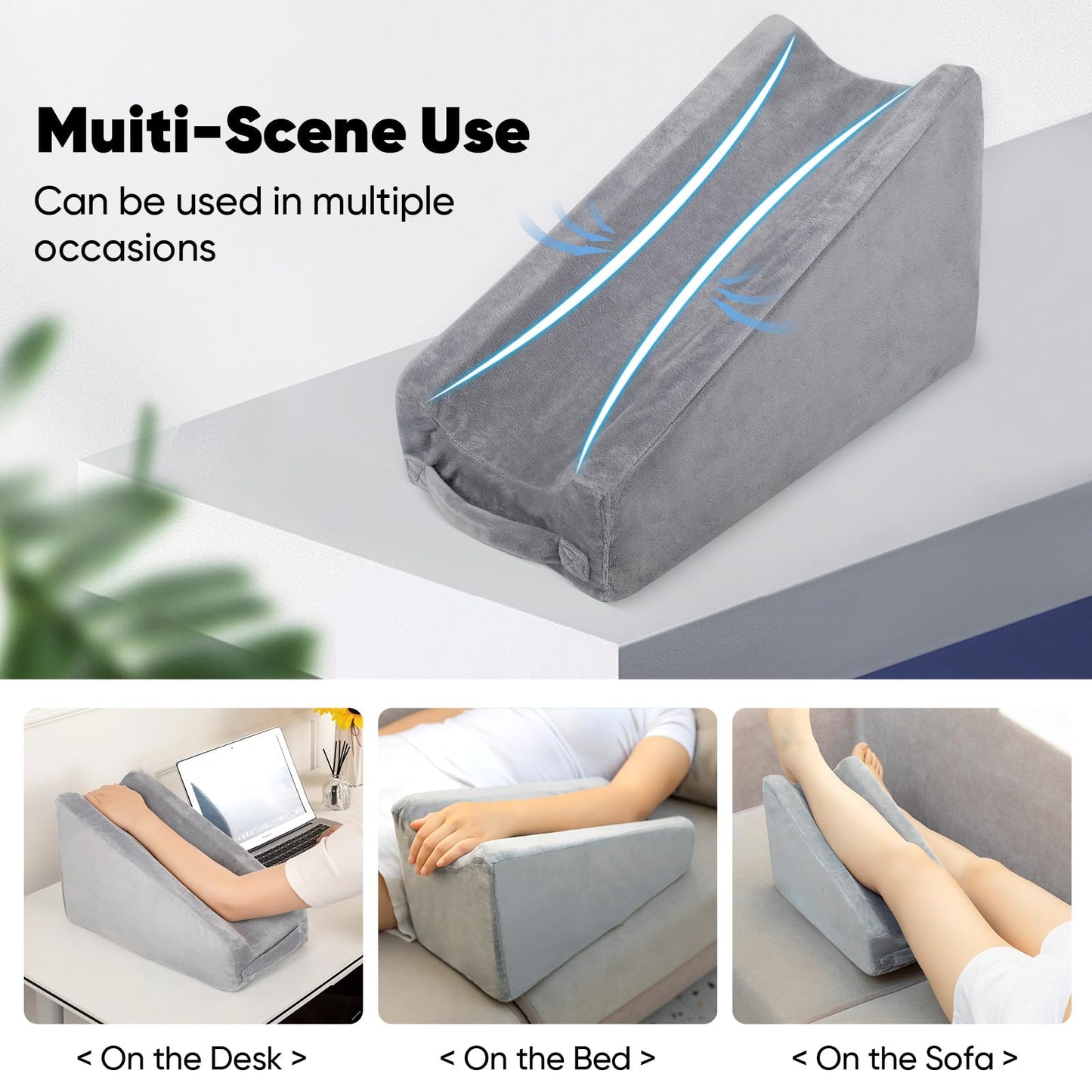 TBXONMOW Arm Elevation Pillow Wedge Arm Pillow for Adult After Post Surgery Rest to Keep Elevated Pillow Arm Pillow for Broken Arm