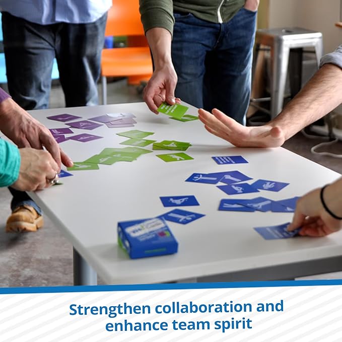 We! Connect Cards - Conversation Cards to Build Trust & Connection - Ideal Office Games, Ice Breakers & Educational Team Building Games - Featured by TEDx (60 Color-Coded Pieces)