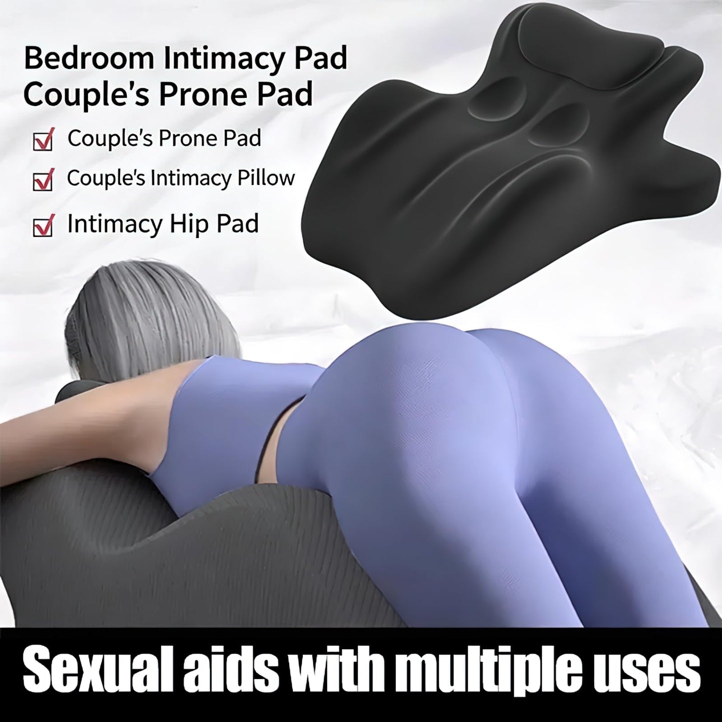 YeeSimCrane Multi Functional Pillow, Ergonomic Body Support Pillow, Using Breathable Memory Foam, Fully Supports All Postures (Black)