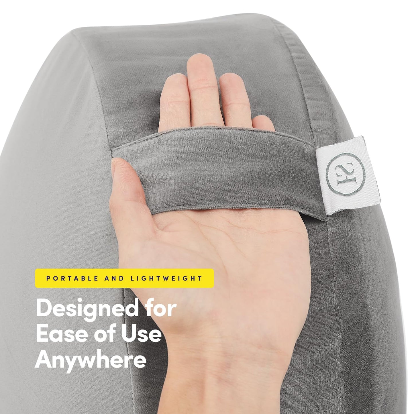 Meditation Cushion Floor Pillow โ Supportive Round Cushion for Meditation, Yoga, Pilates, and Relaxation โ Filled with Buckwheat Hulls - Removable Faux Suede Cover - Great Gift Idea, Gray