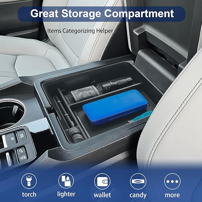 RUNROAD Center Console Organizer Tray Compatible with 2026 Honda Passport Accessories, Insert Armrest Dividers Dashboard Storage Organizer For 2026 Passport