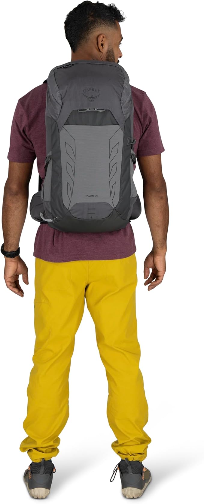 Osprey Talon 26L Men's Lightweight Hiking Backpack - Daypack for Travel & Camping, Black/Coal Grey