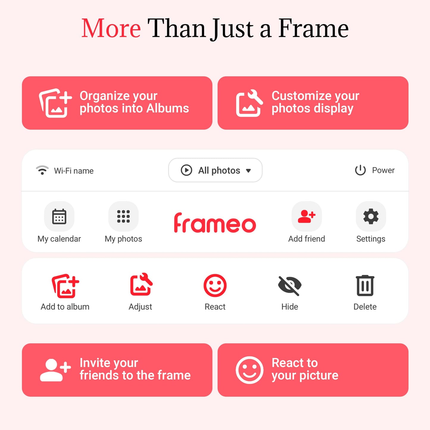 Frameo Digital Picture Frame β 10.1 Inch Smart Wi-Fi Photo Frame with Easy App Connection, Gift for Women, Mom, Grandma, Wife, Girlfriend, Wedding Share Memories Instantly via Free App