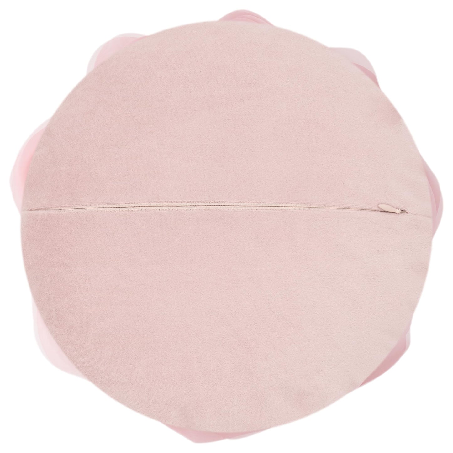 JWH Stereo Flower Throw Pillow Covers Aesthetic Decorative Floral Accent Pillow Cases Round Cushion Handmade Pillowcase for Bedroom Bed Couch Chair Car 12 Inch Dusty Pink
