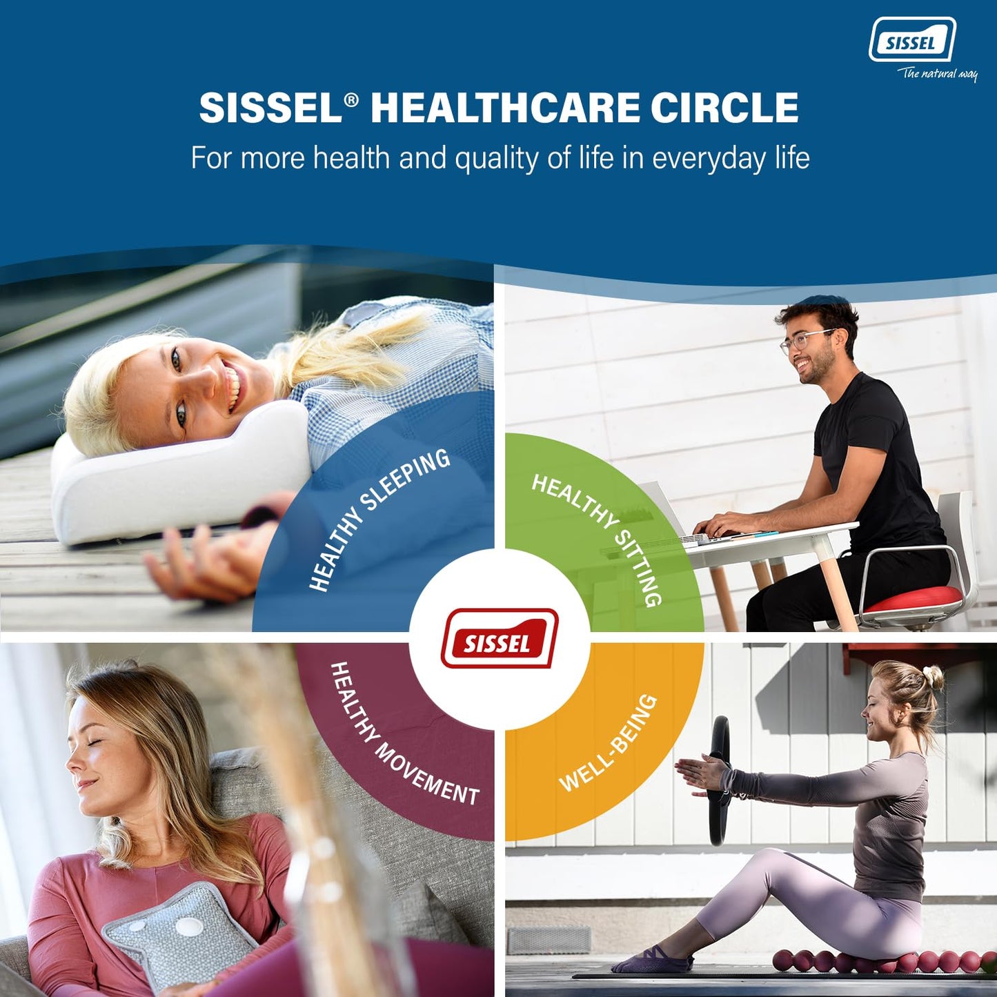 SISSEL Soft M Neck Pillow | Viscoelastic Special Foam | Ergonomic Spine Support | Washable Velour Cover | Relaxation for Neck and Cervical Muscles | 5-Year Warranty | 18.5 x 13 x 4.3 inches