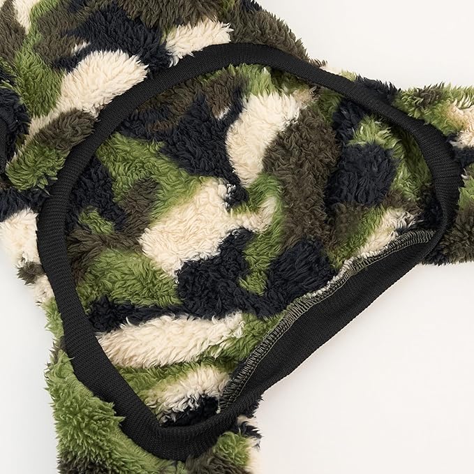 XPUDAC Dog Sweater, Dog Winter Clothes for Small Medium Dogs Girl Boy Fleece Doggy Pajamas for Winter Christmas, Camouflage, X-Small
