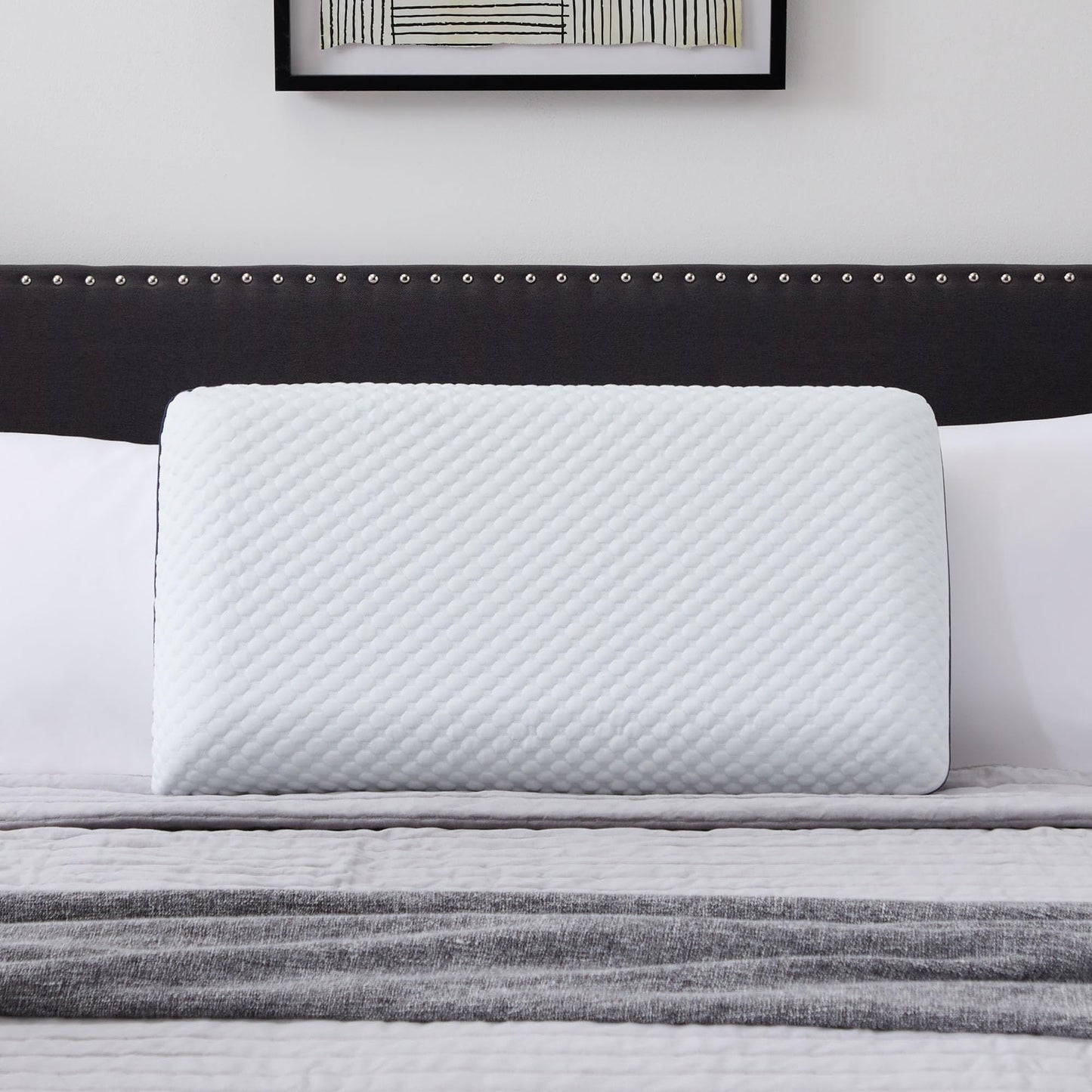 Weekender Cooling Gel Memory Foam Pillow for Sleeping – King Size, Ventilated Cooling Pillow for Side & Back Sleepers, Neck & Shoulder Support, Medium Firm, Washable Cover
