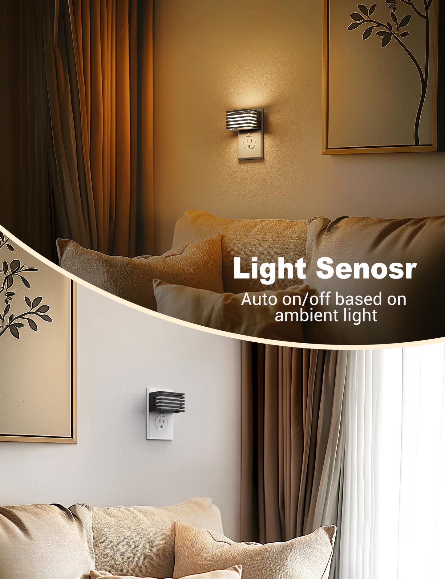LED Night Light Dimmable Night Lights Plug into Wall