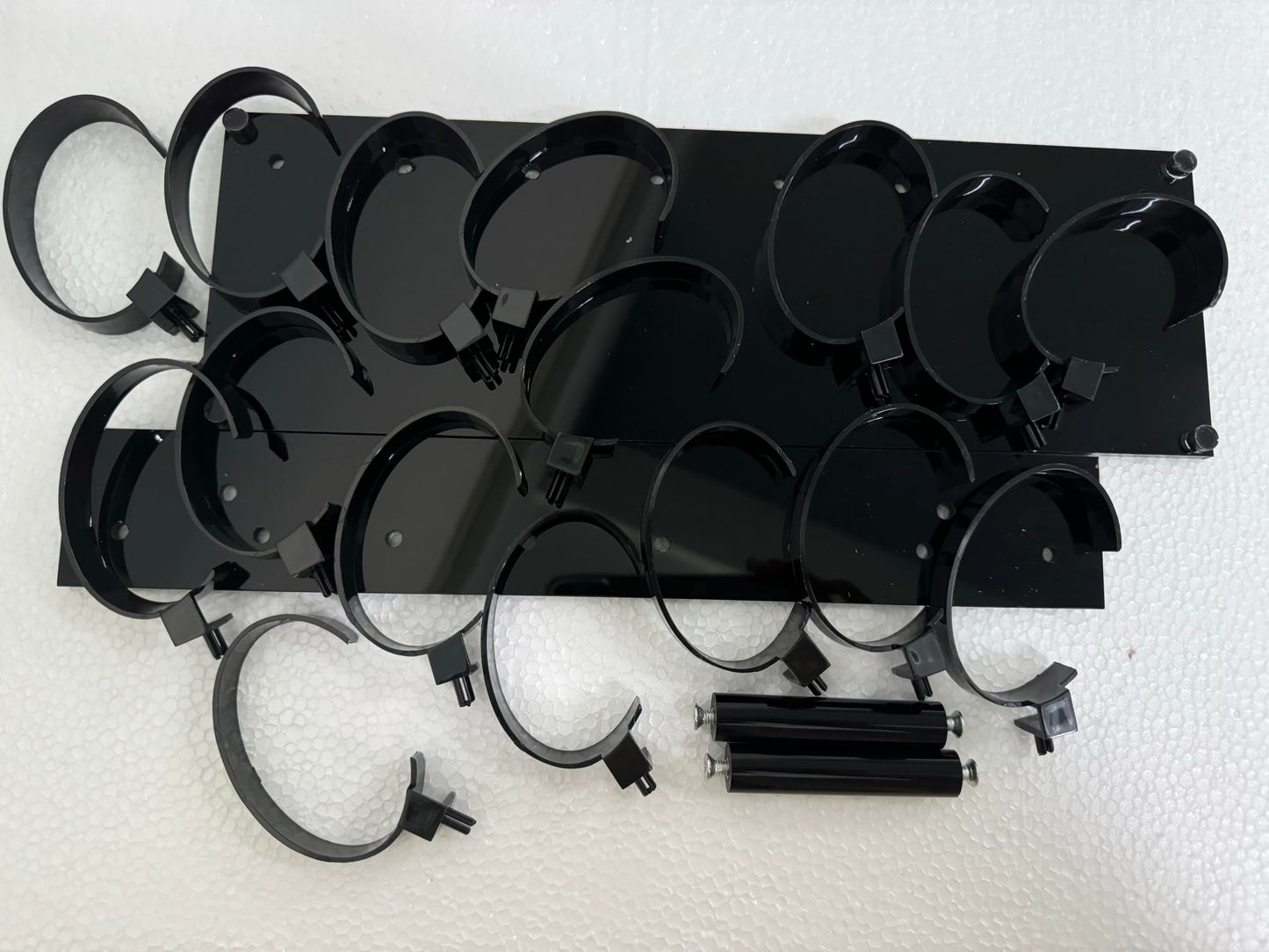 Missartist 3-Tier Watch Display Stand Organizer, 24 Piece Jewelry Holder Rack, Black