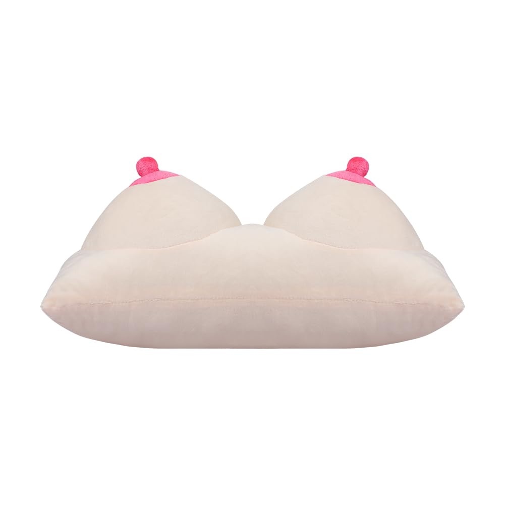 ITODA 3D Boobs Breasts Pillow Cushion, Funny Throw Pillow Home Bedroom Decor Cushion Soft Stuffed Sleep Creative Sleeping Backrest Night Hilarious Gag Gift
