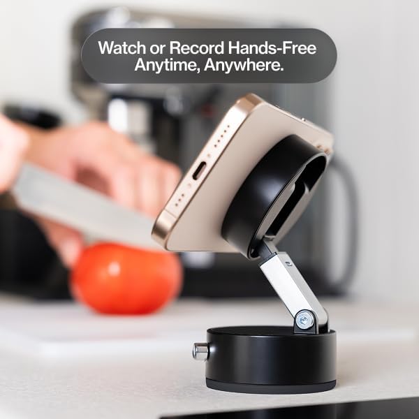 STATIK HyperMount® 2 Vacuum Phone Mount - Magnetic Phone Holder, Vacuum Seal Car Phone Mount, Use on Any Surface, Compatible with Apple MagSafe and Magnetic Rings Included for Android Devices - 3 Pack