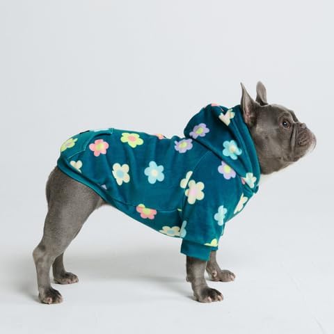 Spark Paws Dog Hoodie – Premium Dog Sweater for Small, Medium, and Large Dogs | Warm Outfits for French Bulldogs, Pitbull, Puppy, Winter Jacket Alternative - Daisy - 4XL