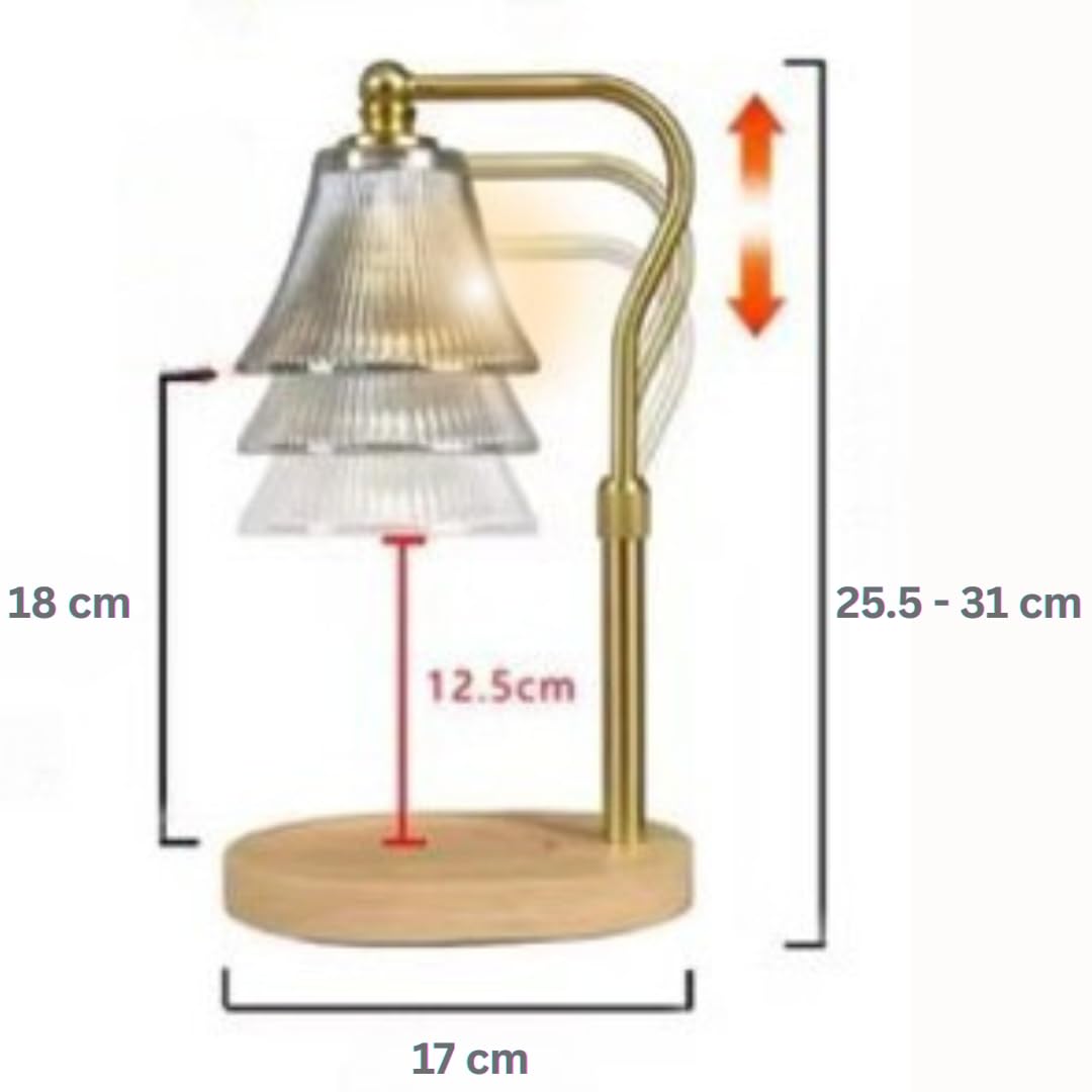 Kmok Candle Warmer Lamp with Timer Dimmable, Birthday Gifts for Women Mom, House Warming Gifts New Home Decor, Wax Melt Warmer for Jar Candles with 2 Bulbs
