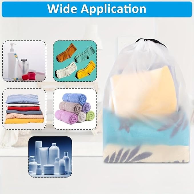 Durable Shoe Bag, 5 Counts/set Portable Dustproof & Waterproof Drawstring Pouch, Shoe Storage Bag for Men & Women, Travel & Golf Accessories, Shoes Bag