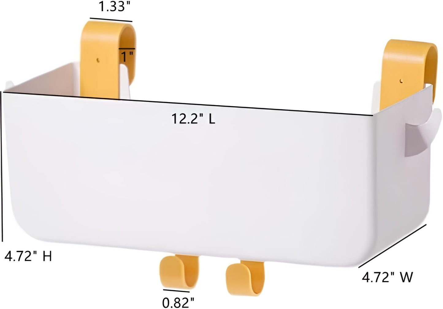 GWEOBZ Bunk Bed Shelf for Top Bunk Bedside Shelf Accessories for Kids Bunk Bed Caddy with Hooks for Bed Rail