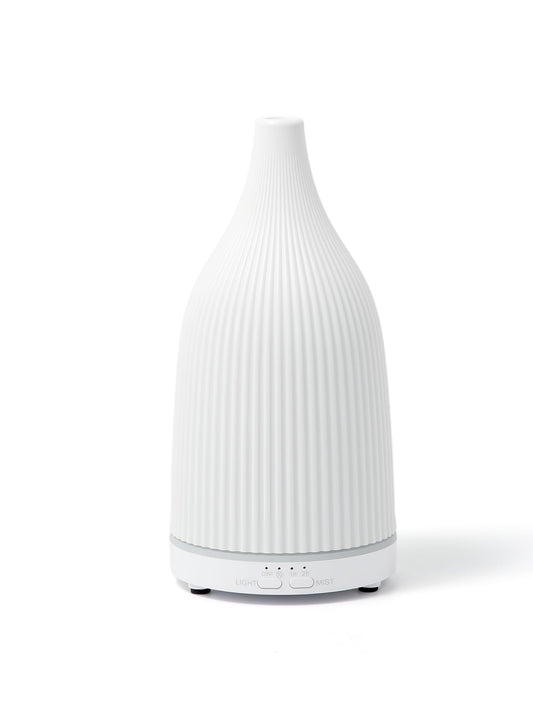 TTJ 70ml Essential Oil Diffuser, Ultrasonic Aromatherapy Diffuser with DC 5V USB Power, Timer Function, Dimmable LED Night Light, Quiet Cool Mist Humidifier for Home Office Bedroom Yoga Spa,One White