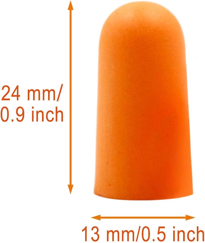 Quality Foam Earplugs 200 Pair - 32dB Noise Cancelling Soft High Decibel Ear Plugs for Noise Reduction Ear Protection Construction Loud Music Shooting Guns Work Safety Hearing Protection Ear Plugs