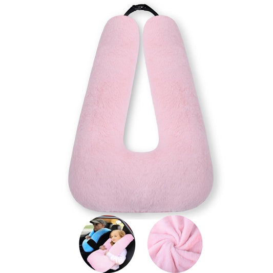 FHSGGP Travel Pillow Cushion for The Back Seat of Car Car Pillow for Kids A Sleeping Artifact Suitable for Long-Distance Travel of Adults and Children Travel Pillow for Kids Pink