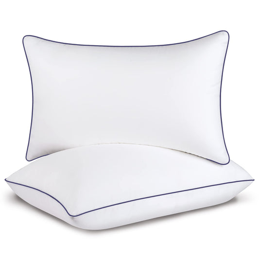 Opposy Bed Pillows for Sleeping Queen Size Set of 2- Cooling Pillows, Luxury Hotel Quality (Queen，White Pack of 2