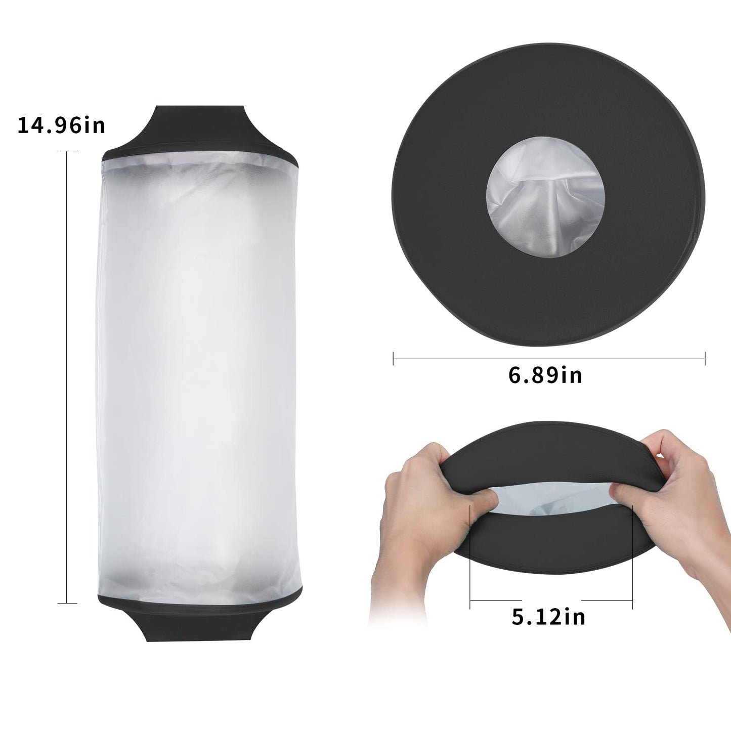 SUPERNIGHT Waterproof Knee Cast Cover, Reusable Shower Cast Protector for Adult, PICC Line Wound Bandage Protection for Leg Surgery