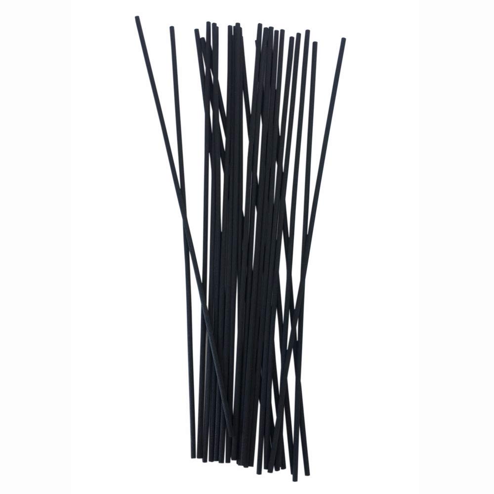 50pcs Black Refill Diffuser Sticks 12 inch x 4 mm Reed Diffuser for Home Fragrance Accessories Diffuser Oil Refill Office Decoration