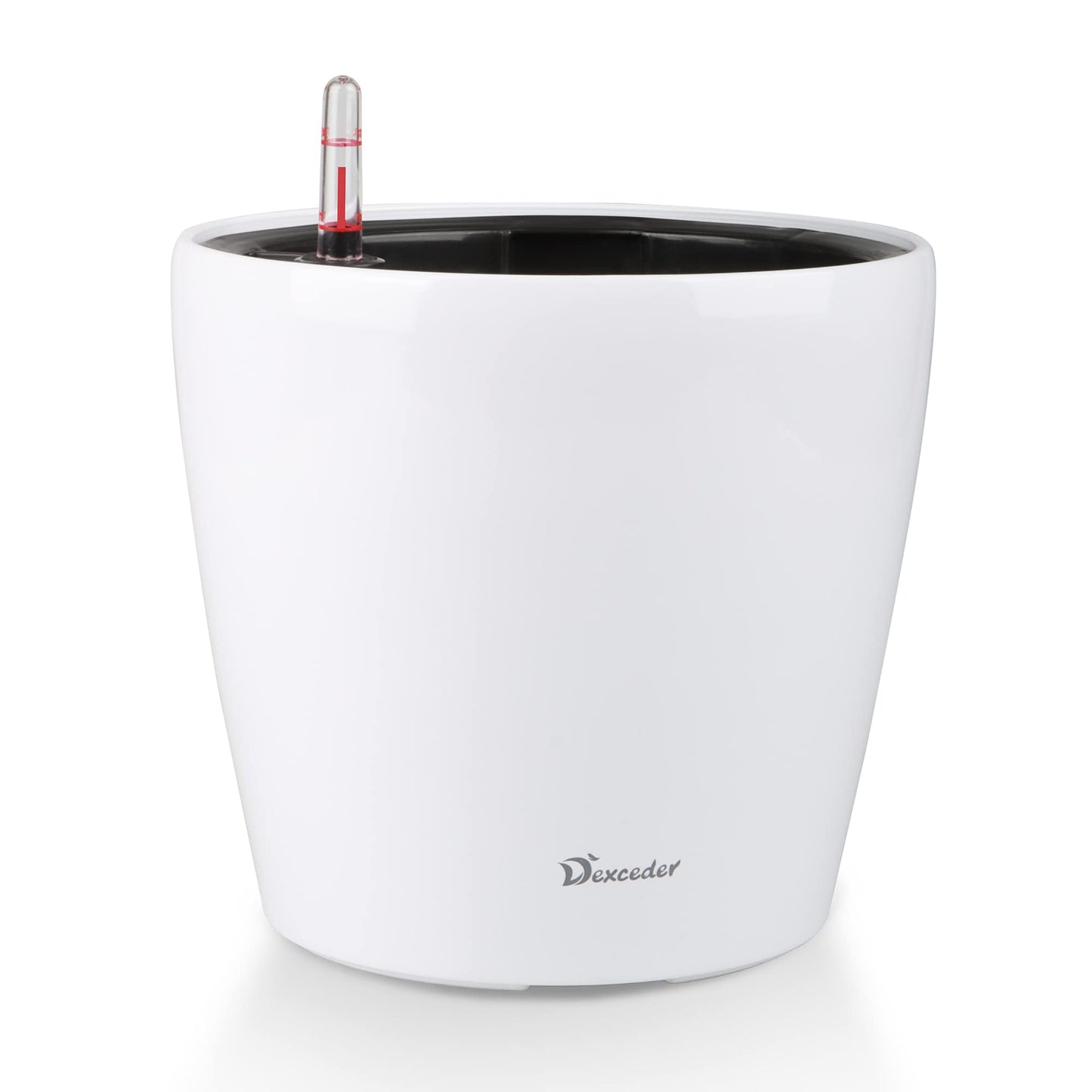 Dexceder 9x8 Self Watering Planter (White High Gloss)