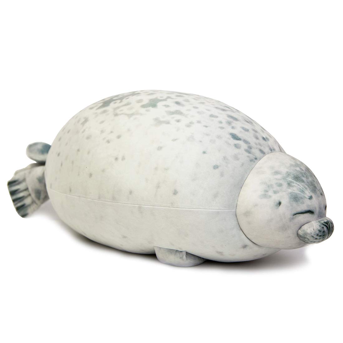 EHOTONG Cute Blob Seal Pillow, Chubby Seal Plush Hug Pillow Soft Stuffed Animal Toy (White, 15")