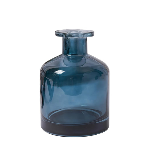 150ml/5oz Blue Empty Glass Diffuser Bottle Aromatherapy Jar Container Fragrance Accessories Use for DIY Replacement Diffuser Sticks Sets Essential Oils Crafts Decor