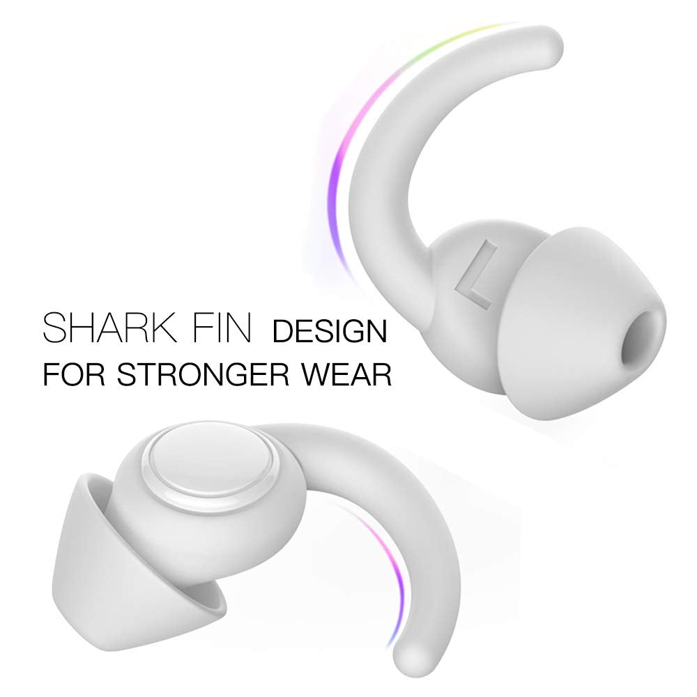 WUTAN Ear Plugs for Sleeping, 33dB Noise Cancelling Silicone Reusable