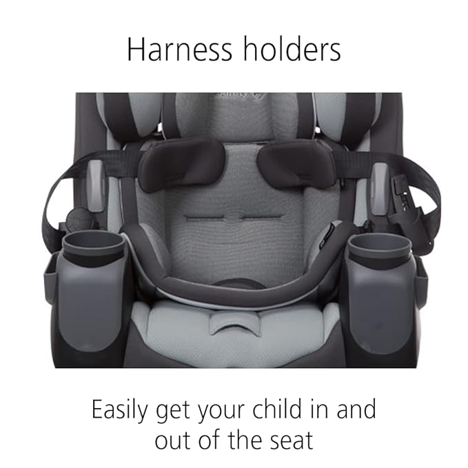 Safety 1st Grow and Go Comfort Cool All-in-One Convertible Car Seat, Rear-Facing 5-50 lbs, Forward-Facing 22-65 lbs, and Belt-Positioning Booster 40-100 lbs, Pebble Path