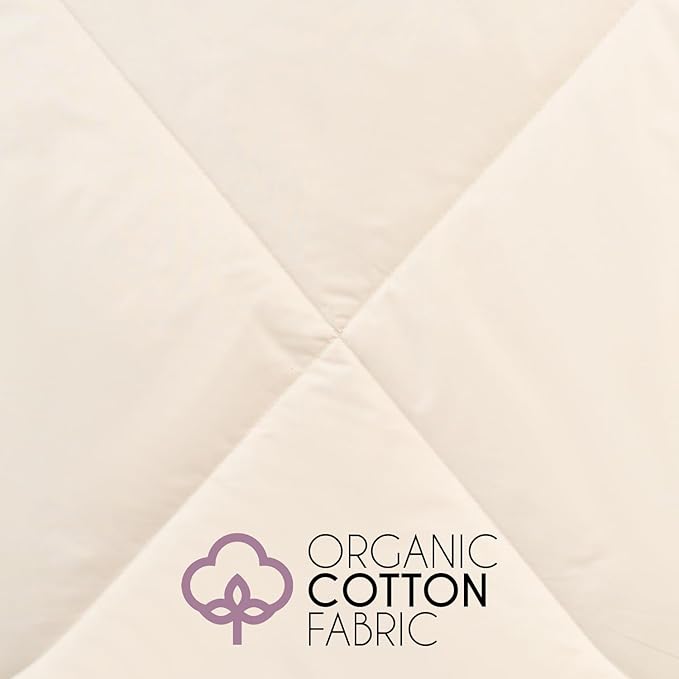 Queen Lightweight 100% Fine Alpaca Duvet - Premium Cotton Cover, 2,89 lb Filling, Ideal for Summer, Breathable & Temperature -Regulating, 92 x 94 inches