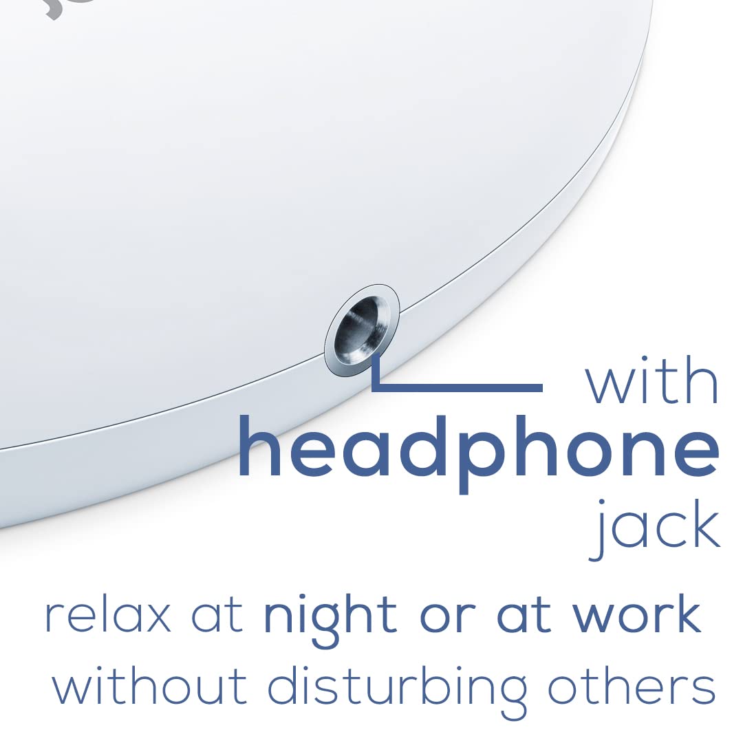 Beurer White Noise Machine with 4 Soothing Sounds | Sound Machine with Auto Shut-Off Sleep Timer | Portable White Noise Machine for Adults, Kids & Babies | Dreamsound Sleep Machine, SL15