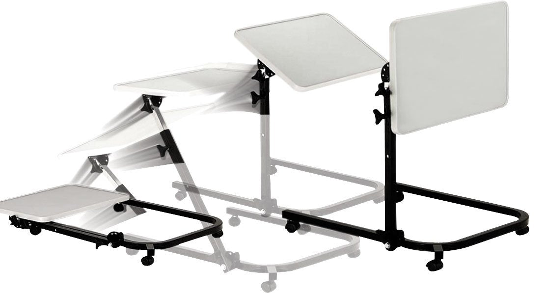 Drive Medical Pivot and Tilt Adjustable Overbed Table