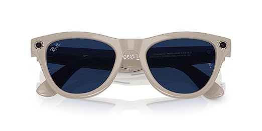 Ray-Ban Meta (Gen 1), Skyler, Shiny Chalky Grey | Smart AI Glasses for Men, Women - 12 MP Camera, Open-Ear Speakers, Video Recording, Bluetooth - Transitions® Sapphire Lenses — Wearable Technology
